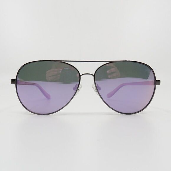 Kenneth Cole Reaction New KC2793/S 08U Gunmetal/Purple Mirror Aviator Sunglasses - Picture 2 of 8